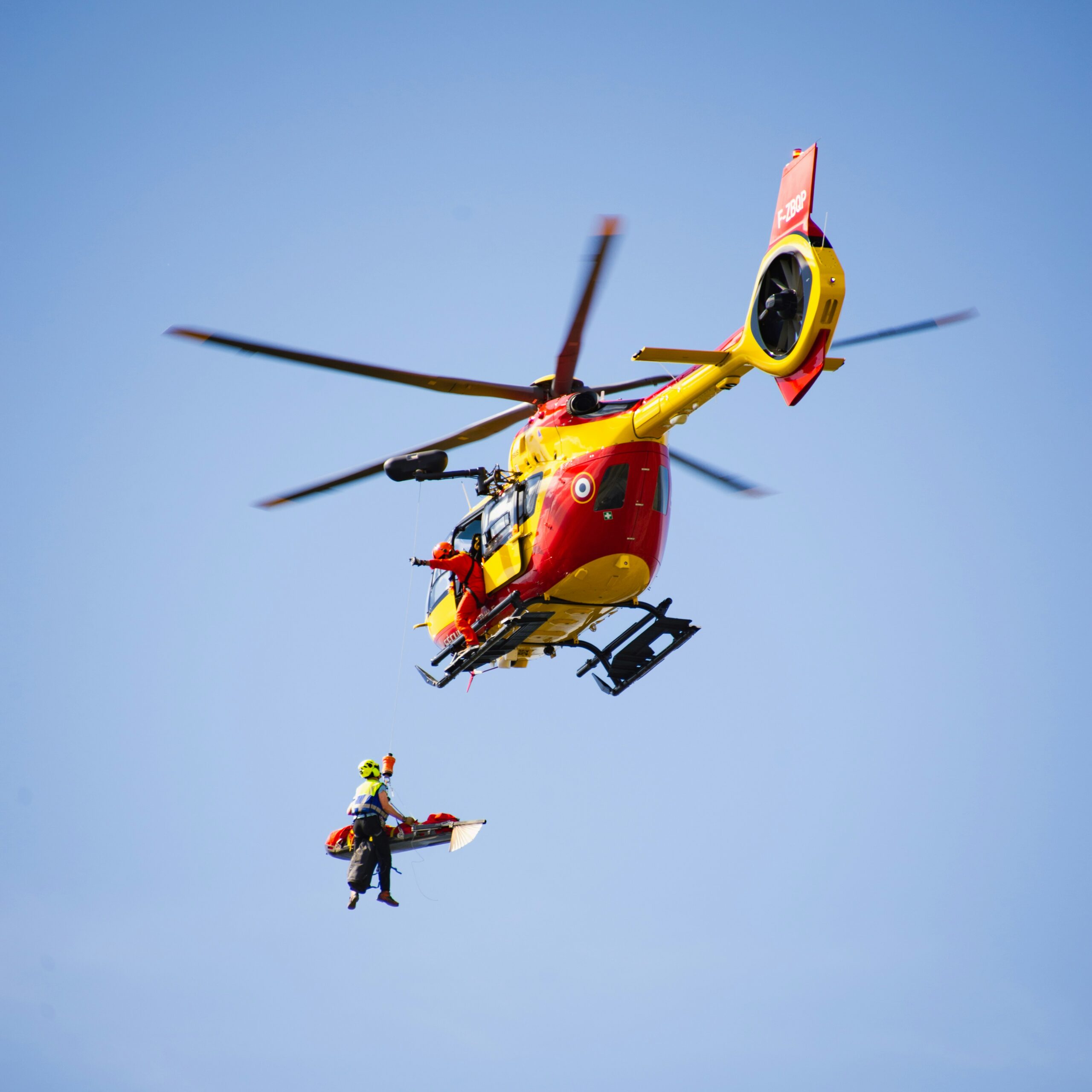 Professional medical evacuation services providing critical care transport.
